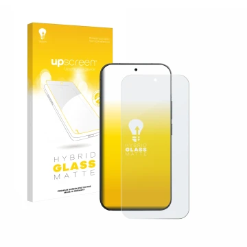 Vorderseite einer Produktverpackung mit dem Markenlogo upscreen. Daneben ist das Gerät Vivo V70 mit dem zugehörigen Displaysch