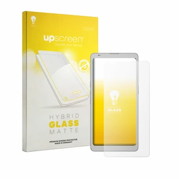 Vorderseite einer Produktverpackung mit dem Markenlogo upscreen. Daneben ist das Gerät Boox Palma 3 mit dem zugehörigen Displa