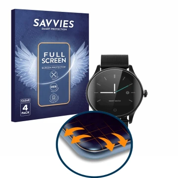 Vorderseite einer Produktverpackung mit dem Markenlogo Savvies. Daneben ist das Gerät Diggro K88H mit dem zugehörigen Displays