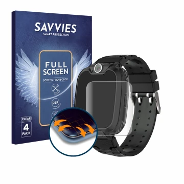 Vorderseite einer Produktverpackung mit dem Markenlogo Savvies. Daneben ist das Gerät Pthtechus G-612 mit dem zugehörigen Disp