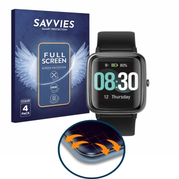 Vorderseite einer Produktverpackung mit dem Markenlogo Savvies. Daneben ist das Gerät Putare 205L mit dem zugehörigen Displays