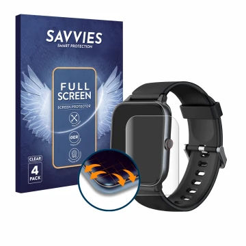 Vorderseite einer Produktverpackung mit dem Markenlogo Savvies. Daneben ist das Gerät Iowodo R3 Pro mit dem zugehörigen Displa