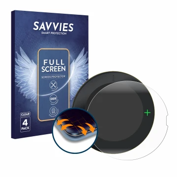 Vorderseite einer Produktverpackung mit dem Markenlogo Savvies. Daneben ist das Gerät Beeline Velo 2 mit dem zugehörigen Displ
