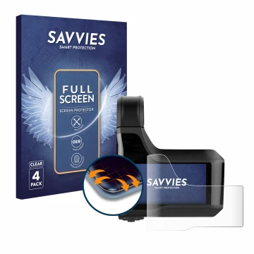 Vorderseite einer Produktverpackung mit dem Markenlogo Savvies. Daneben ist das Gerät Shimano Steps SC-EM800 mit dem zugehörig