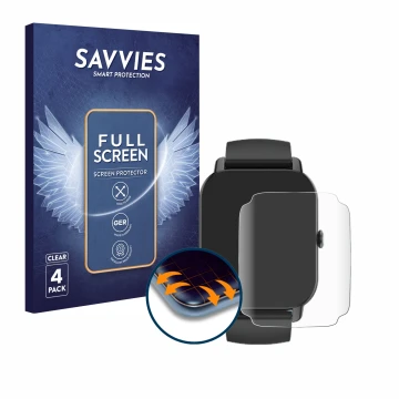 Vorderseite einer Produktverpackung mit dem Markenlogo Savvies. Daneben ist das Gerät Aptkdoe P66D 1.85