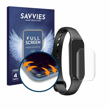 Vorderseite einer Produktverpackung mit dem Markenlogo Savvies. Daneben ist das Gerät Blackview BV-R1 mit dem zugehörigen Disp
