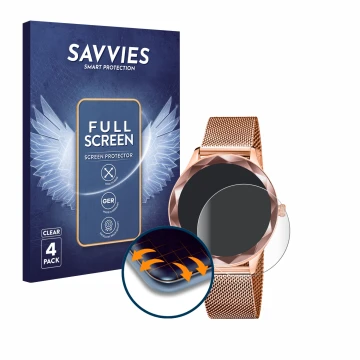 Vorderseite einer Produktverpackung mit dem Markenlogo Savvies. Daneben ist das Gerät Lotus SMARTIME 50036/1 mit dem zugehörig