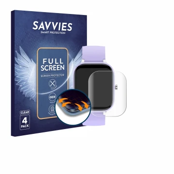 Vorderseite einer Produktverpackung mit dem Markenlogo Savvies. Daneben ist das Gerät Hengto H39 Plus 1.4
