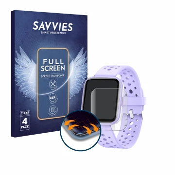 Vorderseite einer Produktverpackung mit dem Markenlogo Savvies. Daneben ist das Gerät Butele H69 mit dem zugehörigen Displaysc