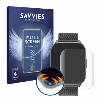 Vorderseite einer Produktverpackung mit dem Markenlogo Savvies. Daneben ist das Gerät Zoskvee P95 2