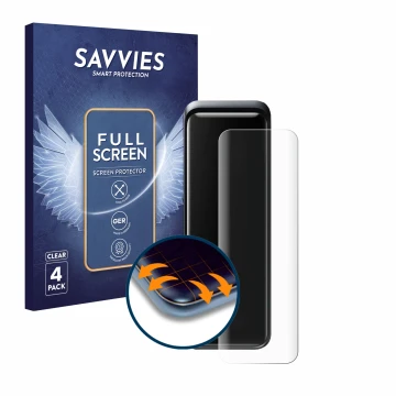 Vorderseite einer Produktverpackung mit dem Markenlogo Savvies. Daneben ist das Gerät Anker Prime 27650 mit dem zugehörigen Di