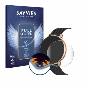 Vorderseite einer Produktverpackung mit dem Markenlogo Savvies. Daneben ist das Gerät Naixues S53 1.39