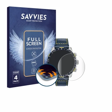 Vorderseite einer Produktverpackung mit dem Markenlogo Savvies. Daneben ist das Gerät Citizen Blue Angel Skyhawk JR3080-51L mi
