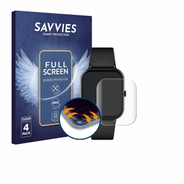Vorderseite einer Produktverpackung mit dem Markenlogo Savvies. Daneben ist das Gerät Reflex Active Series 17 mit dem zugehöri