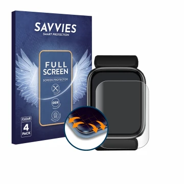 Vorderseite einer Produktverpackung mit dem Markenlogo Savvies. Daneben ist das Gerät YHE BP Doctor Fit mit dem zugehörigen Di