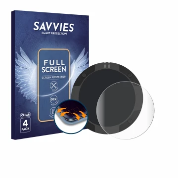 Vorderseite einer Produktverpackung mit dem Markenlogo Savvies. Daneben ist das Gerät Beeline Moto II mit dem zugehörigen Disp