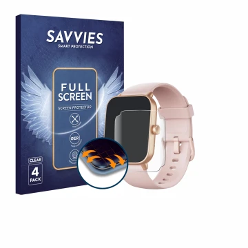 Vorderseite einer Produktverpackung mit dem Markenlogo Savvies. Daneben ist das Gerät aeac IDW19 1.85