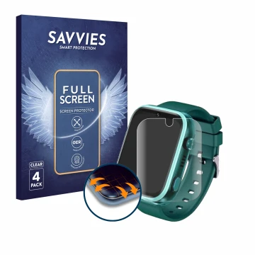 Vorderseite einer Produktverpackung mit dem Markenlogo Savvies. Daneben ist das Gerät Okyuk T45 1.83
