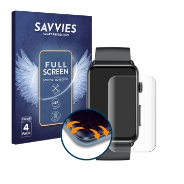Vorderseite einer Produktverpackung mit dem Markenlogo Savvies. Daneben ist das Gerät Kardena Care Pro 4 Light mit dem zugehör