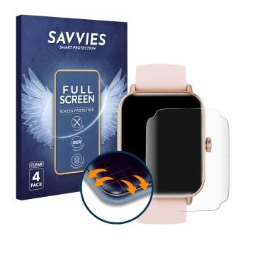 Vorderseite einer Produktverpackung mit dem Markenlogo Savvies. Daneben ist das Gerät Tensky IDW19 1.8