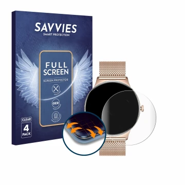 Vorderseite einer Produktverpackung mit dem Markenlogo Savvies. Daneben ist das Gerät LIGE FV12 1.43
