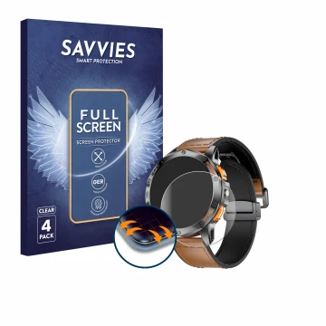 Vorderseite einer Produktverpackung mit dem Markenlogo Savvies. Daneben ist das Gerät Dremac DM1-F 1.43