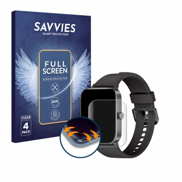 Vorderseite einer Produktverpackung mit dem Markenlogo Savvies. Daneben ist das Gerät KIUVKAS P3 1.95
