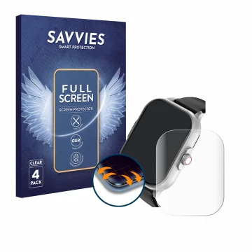 Vorderseite einer Produktverpackung mit dem Markenlogo Savvies. Daneben ist das Gerät YYKY E02 2.01