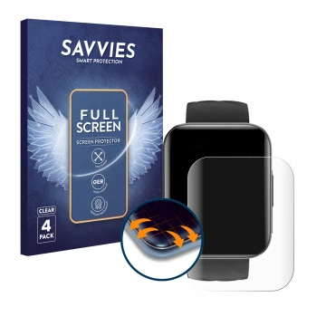 Vorderseite einer Produktverpackung mit dem Markenlogo Savvies. Daneben ist das Gerät Dakofied D1 mit dem zugehörigen Displays