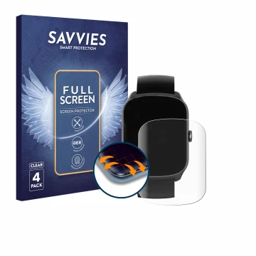 Vorderseite einer Produktverpackung mit dem Markenlogo Savvies. Daneben ist das Gerät STECEi S68 1.95