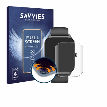 Vorderseite einer Produktverpackung mit dem Markenlogo Savvies. Daneben ist das Gerät CASCHO P125 1.85