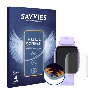 Vorderseite einer Produktverpackung mit dem Markenlogo Savvies. Daneben ist das Gerät meoonley W99 1.5