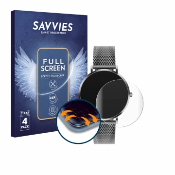 Vorderseite einer Produktverpackung mit dem Markenlogo Savvies. Daneben ist das Gerät Pireware Amory 5 mit dem zugehörigen Dis