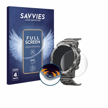 Vorderseite einer Produktverpackung mit dem Markenlogo Savvies. Daneben ist das Gerät Naixues 55G 1.46