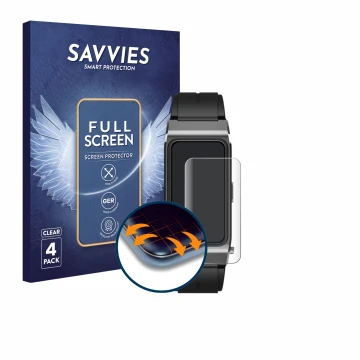 Vorderseite einer Produktverpackung mit dem Markenlogo Savvies. Daneben ist das Gerät Oukitel BT11 2-in-1 mit dem zugehörigen 