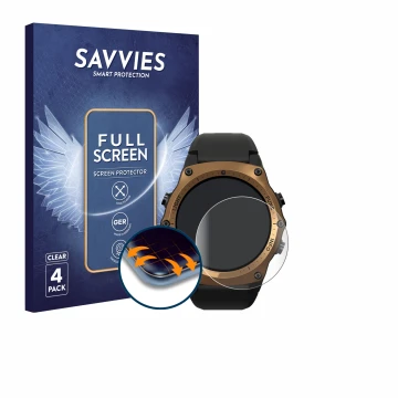 Vorderseite einer Produktverpackung mit dem Markenlogo Savvies. Daneben ist das Gerät Shearwater Teric dive computer mit dem z