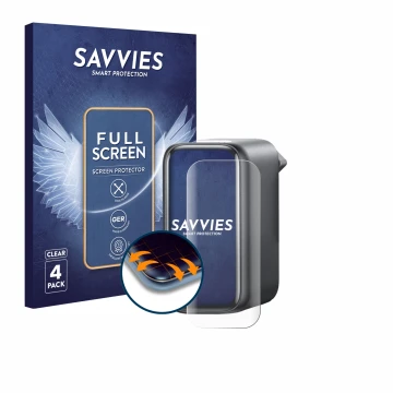 Vorderseite einer Produktverpackung mit dem Markenlogo Savvies. Daneben ist das Gerät Anker A2697 140W mit dem zugehörigen Dis