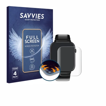 Vorderseite einer Produktverpackung mit dem Markenlogo Savvies. Daneben ist das Gerät Oukitel V3 1.83