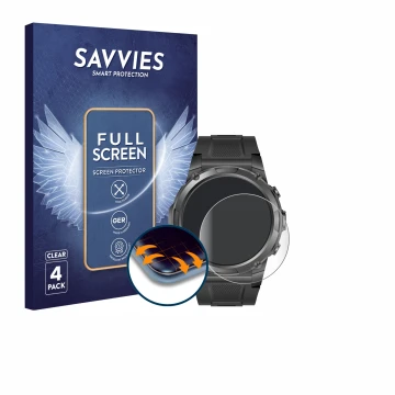 Vorderseite einer Produktverpackung mit dem Markenlogo Savvies. Daneben ist das Gerät Gard Pro Ultra 3 mit dem zugehörigen Dis
