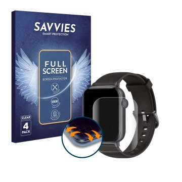 Vorderseite einer Produktverpackung mit dem Markenlogo Savvies. Daneben ist das Gerät Aseeyirj G136 1.92