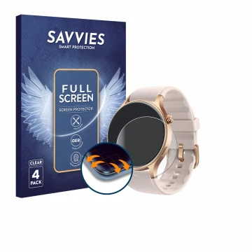 Vorderseite einer Produktverpackung mit dem Markenlogo Savvies. Daneben ist das Gerät aeac AR01 1.32