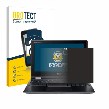 Vorderseite einer Produktverpackung mit dem Markenlogo BROTECT. Daneben ist das Gerät Acer Chromebook Spin 511 R752TN-C5P0 mit