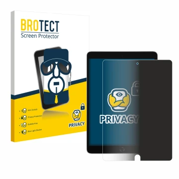 Vorderseite einer Produktverpackung mit dem Markenlogo BROTECT. Daneben ist das Gerät Apple iPad 10.2