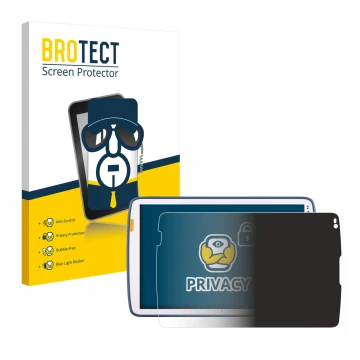 Vorderseite einer Produktverpackung mit dem Markenlogo BROTECT. Daneben ist das Gerät Zebra ET45 10.1