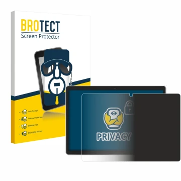 Vorderseite einer Produktverpackung mit dem Markenlogo BROTECT. Daneben ist das Gerät Facetel Q6 mit dem zugehörigen Displaysc