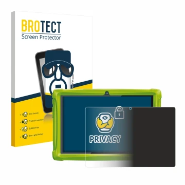 Vorderseite einer Produktverpackung mit dem Markenlogo BROTECT. Daneben ist das Gerät Clementoni Clempad 10 mit dem zugehörige