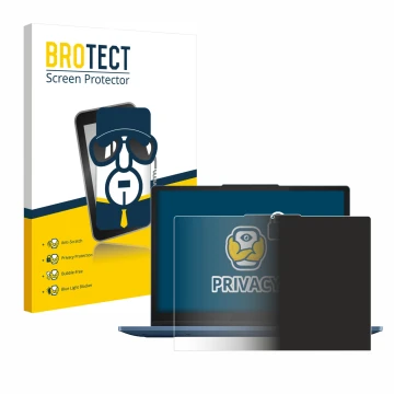 Vorderseite einer Produktverpackung mit dem Markenlogo BROTECT. Daneben ist das Gerät Lenovo IdeaPad Flex 3 Chrome 12IAN8 mit 