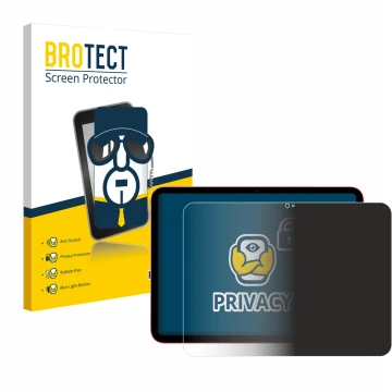 Vorderseite einer Produktverpackung mit dem Markenlogo BROTECT. Daneben ist das Gerät Apple iPad 10.9