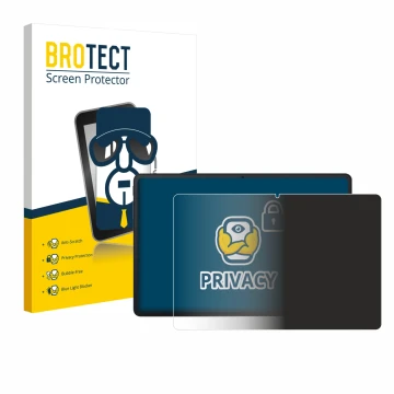 Vorderseite einer Produktverpackung mit dem Markenlogo BROTECT. Daneben ist das Gerät Blackview Tab 90 WiFi mit dem zugehörige