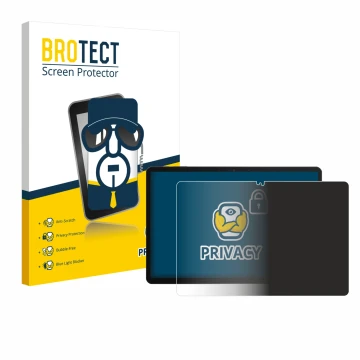 Vorderseite einer Produktverpackung mit dem Markenlogo BROTECT. Daneben ist das Gerät Chuwi Hi10 X1 mit dem zugehörigen Displa